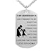 Grandpa Grandma To Granddaughter Dog Tag Necklace Military Jewelry Custom Dogtags Pendant Love Gift