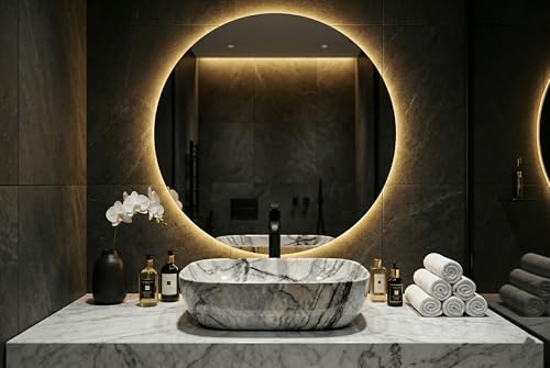 Image of Designer Ceramic Wash Basin For Bathroom | Over Counter Bathroom Basin | Counter Top Bathroom Sink | Wash Basin For Restaurant, Hotel (18 x13 x 5 Inch) (111)