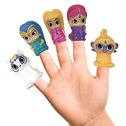 Nickelodeon Shimmer and Shine Finger Puppets 5 Piece - Multicolour