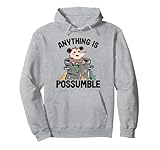 tutto è possumble opossum pun cestino possum strano possum felpa con cappuccio