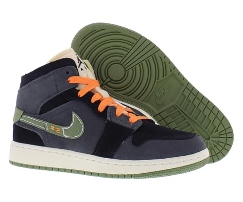 Image of Nike Youth Air Jordan 1 Mid Se GS Electro Orange