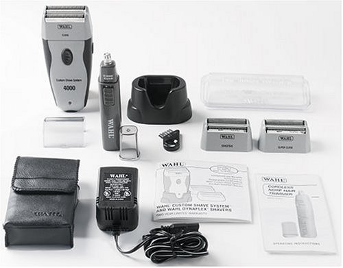 Wahl 7367-500 Custom Shave System Multi-Head Shaver with Bonus Personal Trimmer