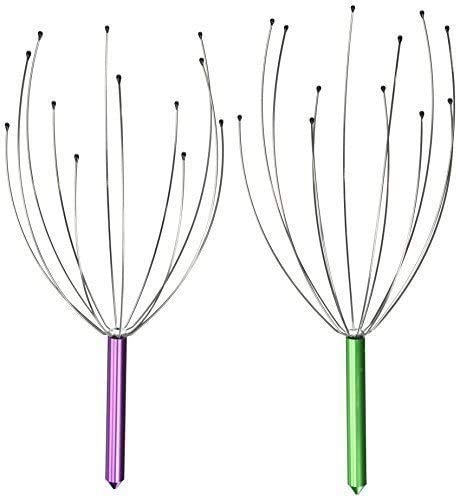 Yonger 2 X Head Massager Scalp Massager Therapy Stainless Wire Hand Held Head Scalp Massager Seeking Health