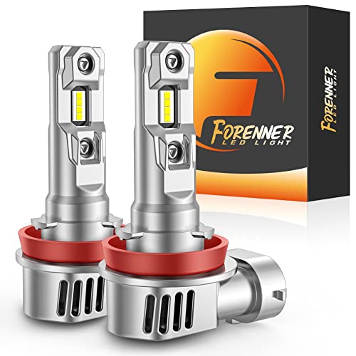 Fahren H11/H9/H8/H16 Led Bulbs, Real 1:1 Halogen Mini Size, 16000Lm 400% Brighter, 6000K White, Plug And Play For Headlights And Fog Lights, Pack Of 2 #TOP26