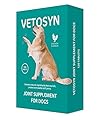 VETOSYN - Joint Supplement for Dogs - With Glucosamine, Chondroitin, Green Lipped Mussel, Curcumin and Vitamin C - Suitable for All Dog Breeds and Ages to Support Joint Health - 120 Tablets