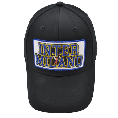 cappello baseball con logo INTER Cappello Baseball Cotone E Patch Pelle Ricamato 153523
