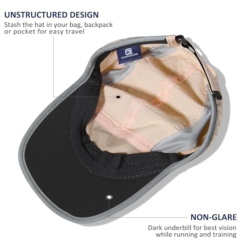 Image of GADIEMKENSD Reflective Folding Outdoor Hat Unstructured Design UPF 50+ Sun Protection Sport Hats for Womens and Mens