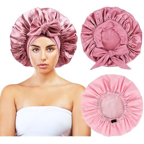 Bonnet and Shower Cap for Women Bonnet for Sleeping Shower Cap Reusable Waterproof Cover