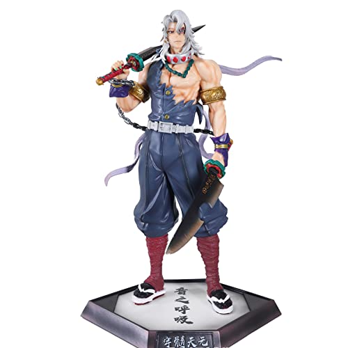 Puruuige Anime Uzui Tengen Figure, 30,5 cm Anime Cartoon Personaggi Statua Collezionabili Modello Figura Giocattoli Ornamenti per i fan Collezione Regali