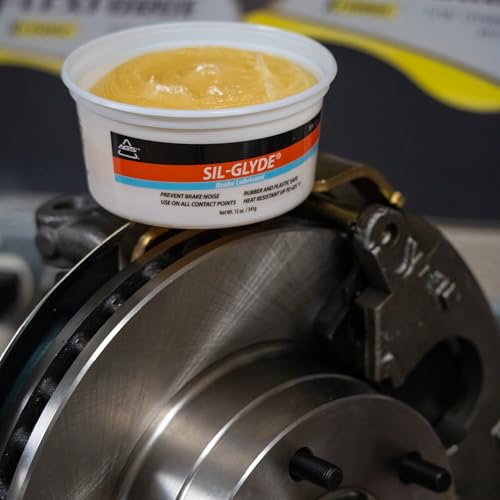 Image of AGS Automotive Solutions SIL-Glyde 12 oz Tub Silicone Based Brake Assembly Lubricant for Eliminating Disc Brake Squeal - Moisture Proof, Heat Resistant, Rust and Corrosion Protector