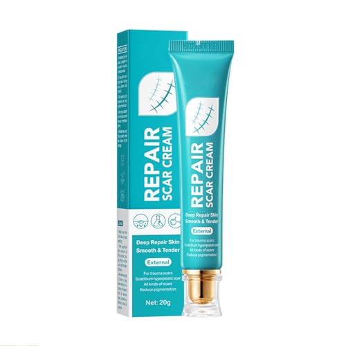 Crema de cicatrices para hombres y mujeres, gel de gel de cicatriz avanzado, crema de extracción de cicatrices, firma y desvanecimiento de suavizado de la piel, reparación profunda (A1)