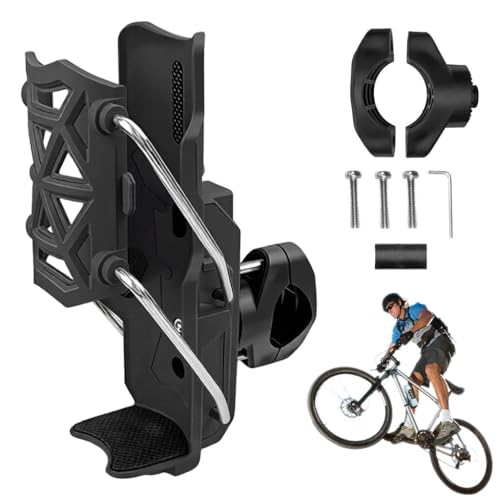 Image of STHIRA Motorcycle Bottle Holder,Riding Water Bottle Holder, Adaptive Folding Bottle Holder for Bike, Durable Nylon Material, 360 Rotatable Angle Design, Motorcycle Bike Accessory