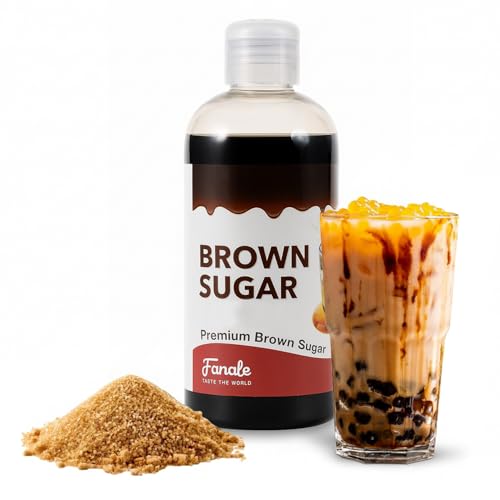 Fanale Premium Flavoring Concentrated Syrup for Bubble Tea 14 oz | Hand Crafted Brown Sugar Syrup | for Boba Tea, Smoothies, Slushes, Desserts