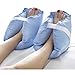 DMI Heel Cushion Protector Pillow to Relieve Pressure from Sores and Ulcers, Foot Pillow, FSA HSA Eligible, Adjustable in Size, Blue, White, Sold as a Set of 2