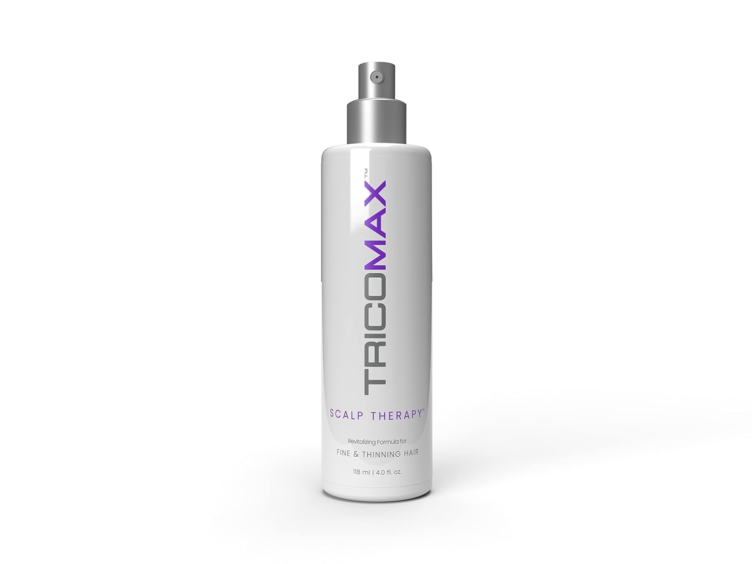 Tricomax Scalp Therapy: Hair Regrowth Stimulant and Thickener with Vitamin E for Reducing Inflammation - 118 ml/4 oz