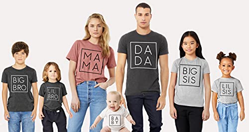 Teeny Fox Mama Dada Lil Sis Big Bro Sister Brother Family Cute Matching Outfits Couple Shirts3