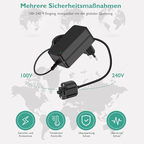 Heblumin 12.6V Ladegerät Kompatibel mit Pool Blaster für Max Li/Max Li CG/Max Li HD/Millennium Li/iVAC 360 Li/Volt FX-8 Li Schwimmzubehör Poolreinigung Netzteil Ladekable