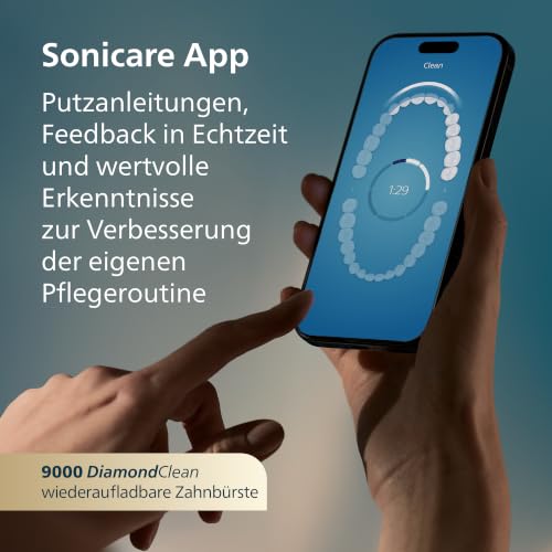 Philips Sonicare kabellose Power Flosser Munddusche und DiamondClean 9000 elektrische Zahnbürste – Saubere Zähne… – Ansicht 6