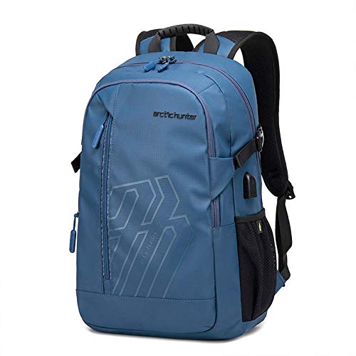 Laptoptasche Rucksack 15,6 Zoll Laptop Rucksack Multifunktionsrucksack Wasserdichter Rucksack Für Teenage Fashion Schoolbag Male Blue Kostenlose