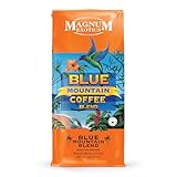 Magnum Exotics Coffee, Blue Mountain Blend - Whole Bean Coffee, Medium-Light Roast, Made from 100% Arabica Beans, Rich & Smooth Flavor, Fresh Roast - Blue Mountain Blend, 2 Lb (Pack of 1)