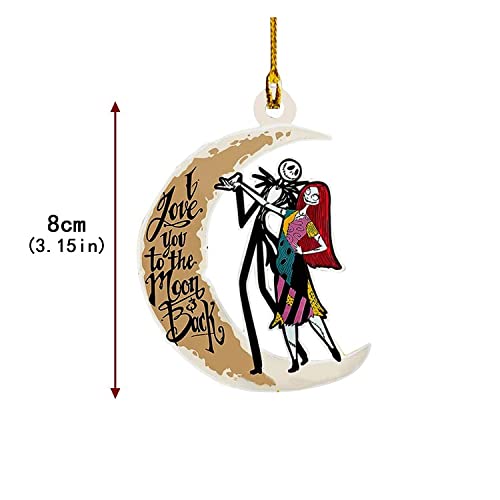 Christmas Fear Decoration Pendant Nightmare Before Christmas Jack And Sally Christmas Ornament For Home Christmas Tree Decor (F) #TOP3