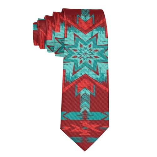 Supdreamc Men's Skinny Paisley Necktie - 3D Printed Slim Tie for Wedding, Party