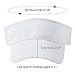 Jastore Kids Girls Boys Packable Hat Sun Visor Hats Cotton Sports Summer Golf Visor Hat (One Size, White)