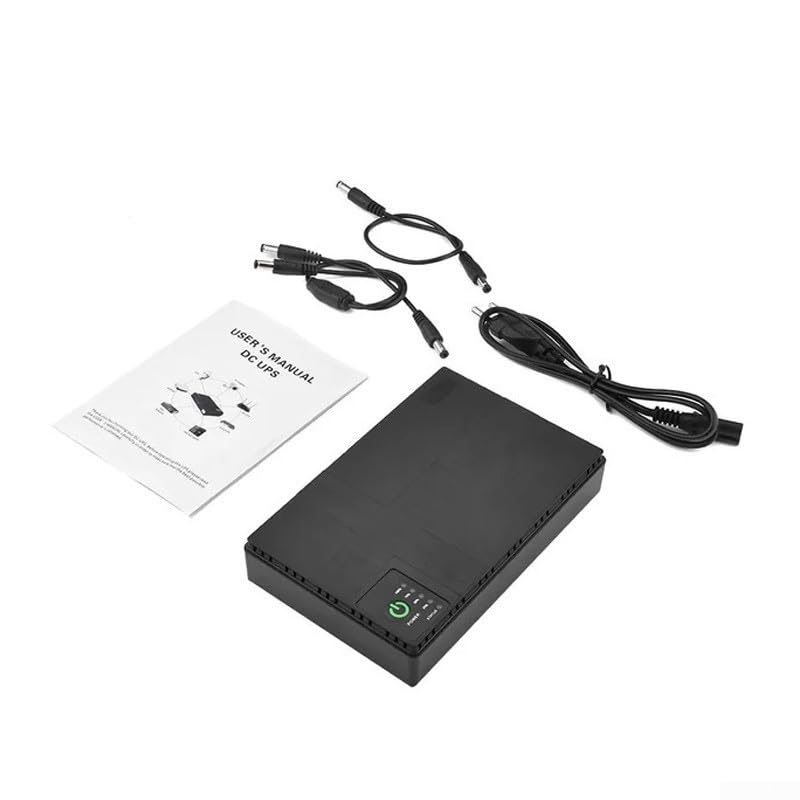 Opzioni multiple di uscita, ampia compatibilità, router UPS, gruppo di continuità (nero-8800MAH)