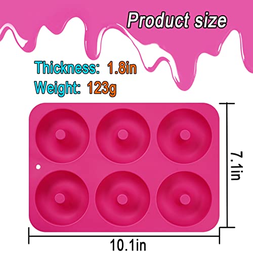 3 Pack - Silicone Donut Stampo,6 cavità