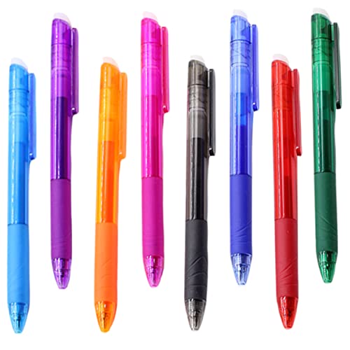 jojofuny 8 bolígrafos gel borrables para escritura y dibujo