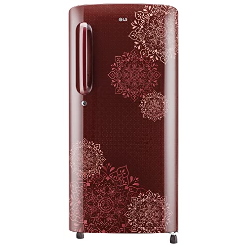 Image of LG 185 L 3 Star Direct-Cool Single Door Refrigerator Appliance (GL-B201ARRD, Ruby Regal, Moist 'N' Fresh, Gross Volume- 190 Ltr.)
