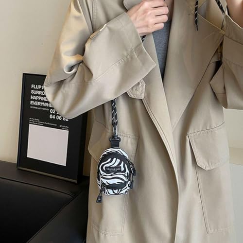 Mini Coin Purses Men Women Couples Crossbody Bag Portable Wallets Earphone Key Shoulder Bags Hip Hop Cas4