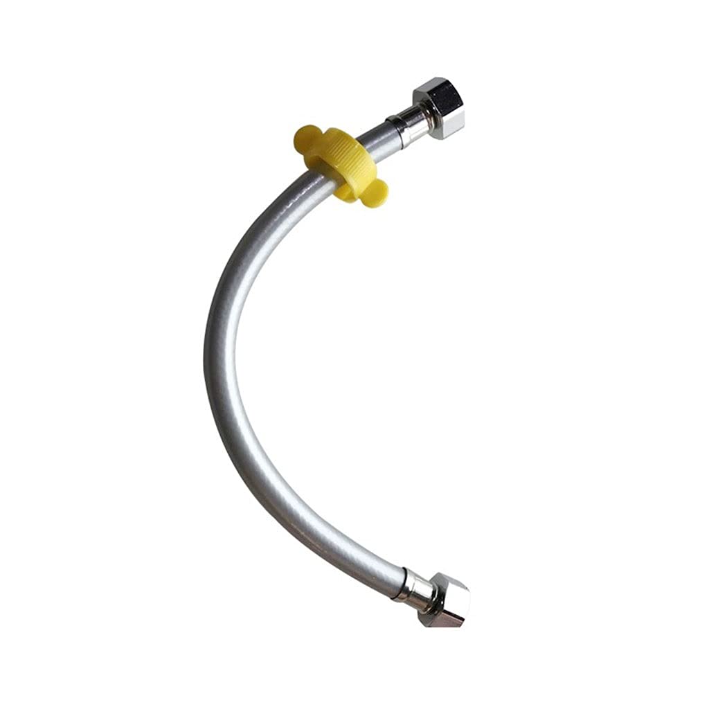 Tubo Flessibile Doccia Extra Lungo, Tubo Flessibile Doccia Liscio in PVC Argento Alta Pressione 1 Pezzi, for Tubi Flessibili for Soffione Doccia Palmare G1/2 Interfaccia Universale(200cm)