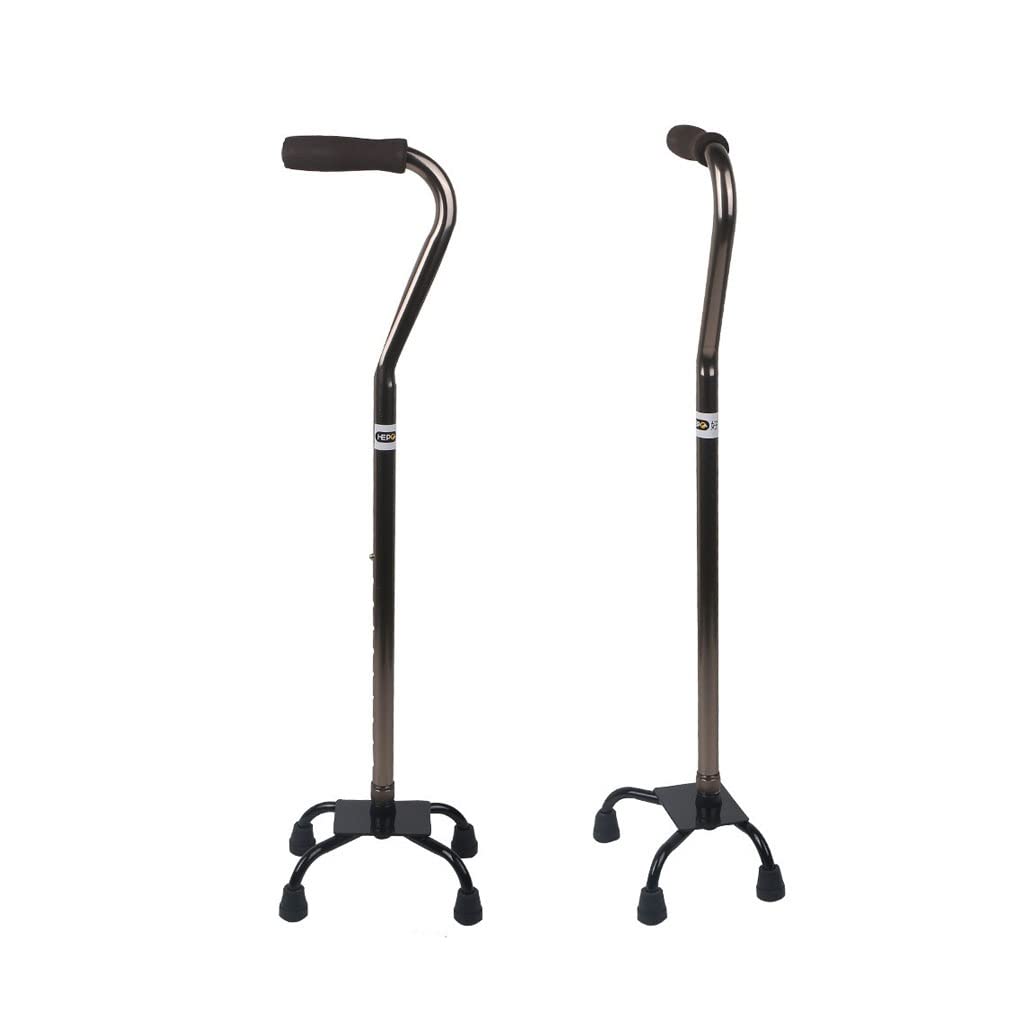 Bastón de Cuatro Patas de aleación de Aluminio for Ancianos, bastón de Cuatro Esquinas for discapacitados, bastón telescópico for Ancianos