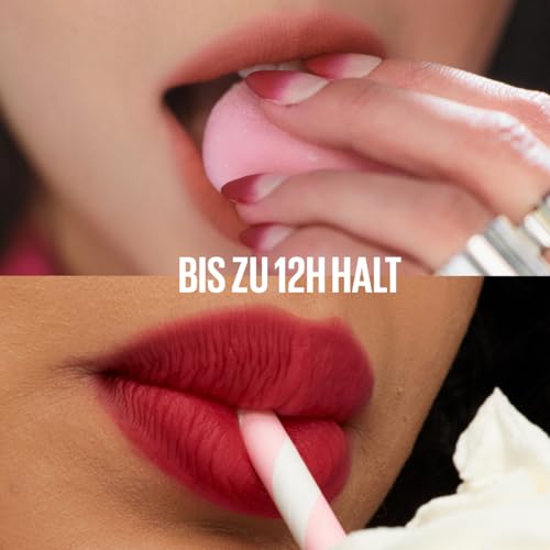Maybelline New York Superstay Teddy (Tint) Lippenstift, F&uuml;r zarte, soft-matte Lippen, Extra langanhaltende Farbe, Weichgezeichnetes Finish, Komfortabel ohne Abf&auml;rben, Farbe: 15 Skinnydip, Superstay