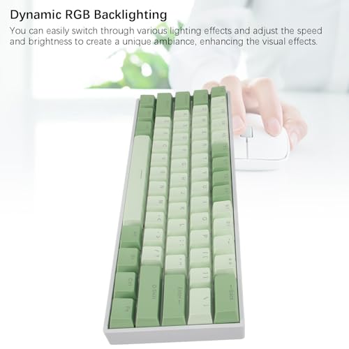 Teclado Mecánico 60% ASHATA4dwx1unkys USB cableado miniatura 6