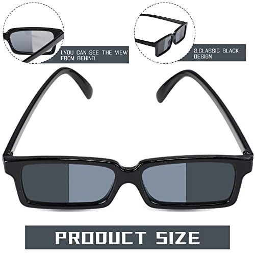 Maitys 12 Pack Sunglasses Rear View Mirror Sunglasses Real Detective Glasses Anti Track See Behind You with Inside The Lens Mirrors for Kids Personal Security