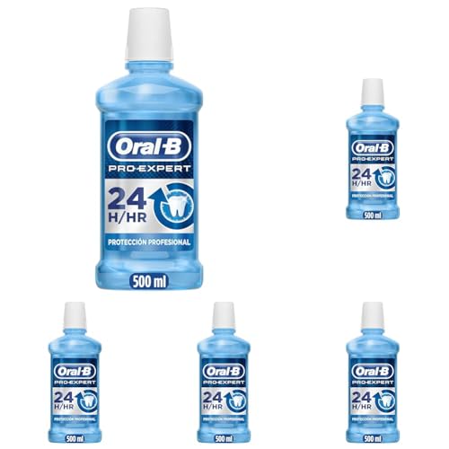 Oral-B Colutorio Pro-Expert, liquido, menta, Multiprotección 500ml (Paquete de 5)