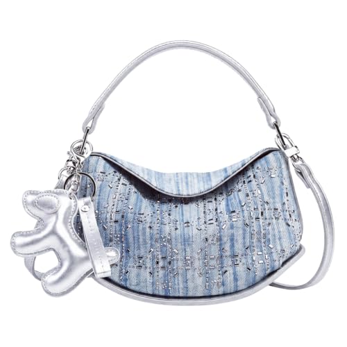 Image of Shoulder Purse for Women, Leather Women's Handbag Y2k Aesthetic Coquette Shoulder Bag Hobo Punk Trendy Ladies Purse
