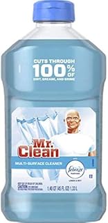 Mr. Clean Liquid All Purpose Multi-Surface Cleaner | with Febreze Freshness Linen & Sky Scent - 45 Ounce Bottle (Pack of 2) (Total 90 fl oz)