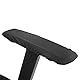 Fdit 2er Set Büro Stuhl Arm Abdeckungen, Armlehnenbezüge für Bürostühle Polyester Stoff Armlehne Pad Elastic Protector Home Stuhl Waschbar Armlehne Cover Protector (Schwarz)