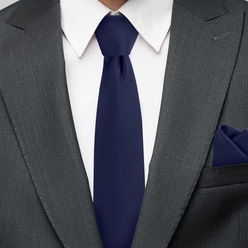 Boys Tie Pocket Square Set Suitable for Teenagers Weddings School Graduation Ceremony Comes with Gift Box3