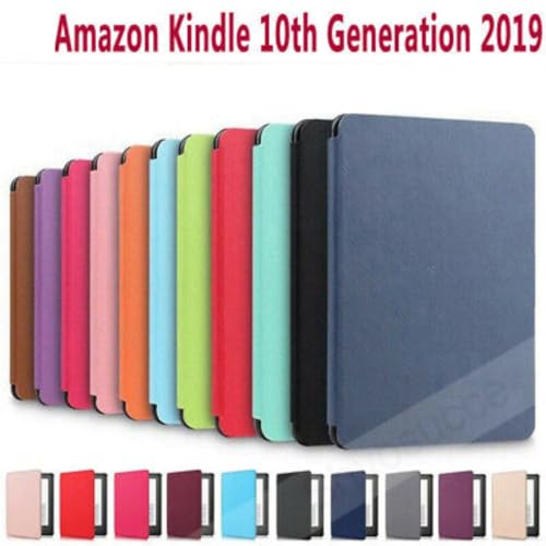 Capa Compatível Kindle 10 e 11 Geração Básico Diversas Cores Sem Alca Função ON/OFF (Preto, 10º Gera