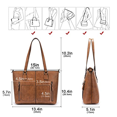 Lovevook TY137816 Purses Tote Bag For Women, Handbags Large Shoulder Bag, Leather Work Bags With Multi-Pockets, Designer Hobo Satchel thumb #2