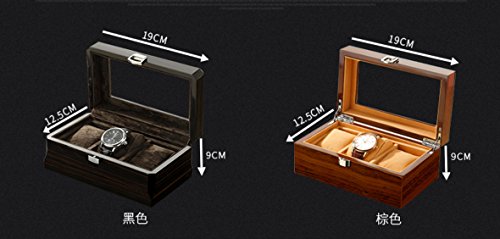 L.HPT® Uhr Display Box Mit Weichen Kissen 3 Grids Für Armbanduhren Schmuck Armband Sammlungen