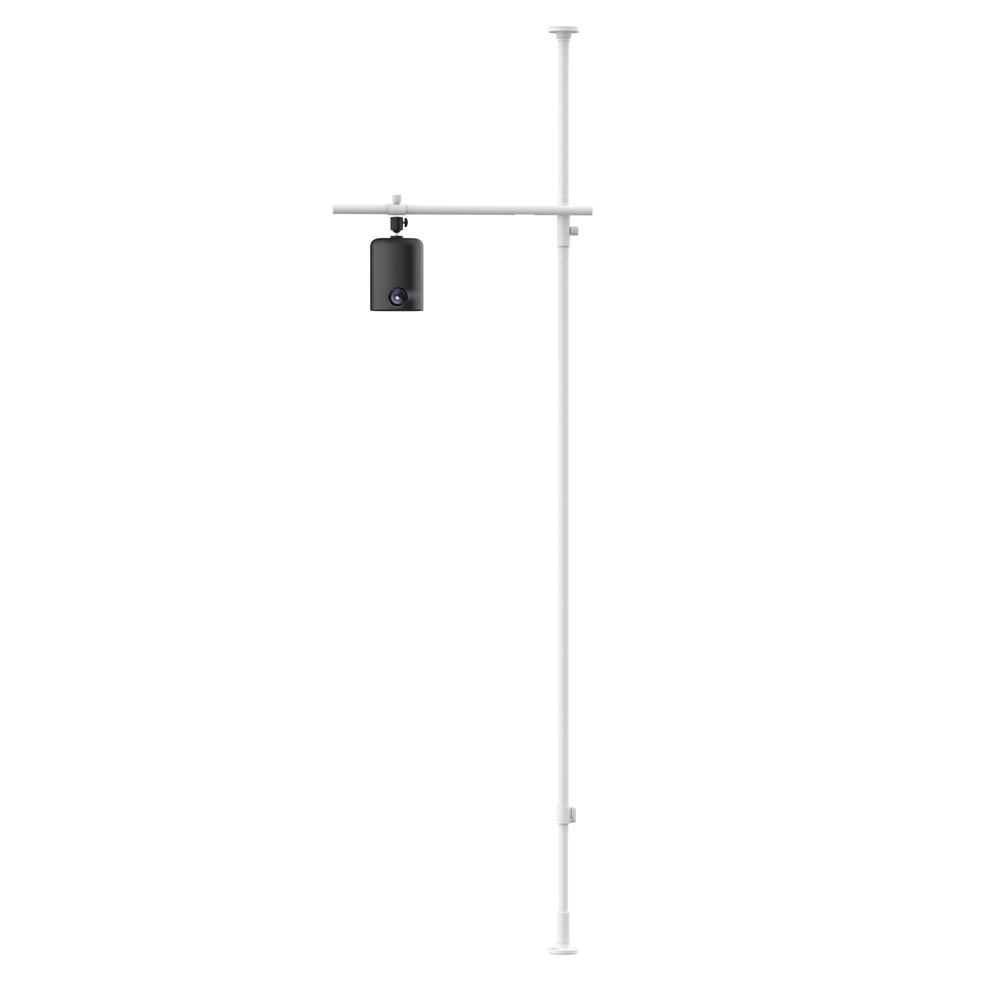 HEIAN SHINDO プロジェクタースタンド 伸縮アーム 高さ・角度調整 マットホワイト 取付高さ190~300cm TCS-1WH 平安伸銅工業