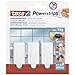 Price comparison product image tesa Powerstrips Hooks Small TREND - Removable Self-Adhesive Wall Hook for Glass, Tiles, Wood, Plastic and Other Surfaces - Waterproof - White - Strong Hold up to 1 kg