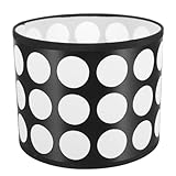 Veemoon Polka Dot Fabric Lampshade Hanging Lamp Shades for Table Lamps Round Shape Easy Install