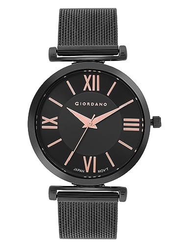 Image of Giordano Analog Stylish Watch for Women Water Resistant Fashion Watch Round Shape with 3 Hand Mechanism Wrist Watch for Girls & Ladies to Compliment Your Look /Ideal Gift for Female - GZ-60061