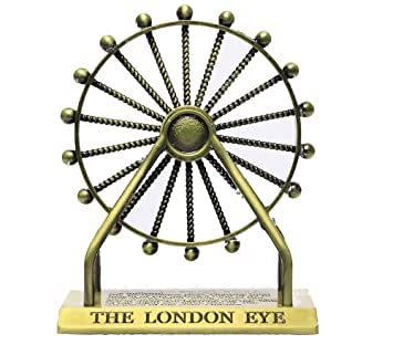 Store Iconic London Eye Souvenir Miniature, London Landmark, Souvenir, Model, Replica, Monuments, Decorative Showpiece, Antique Finish, Decorative for Home/Car Dashboard